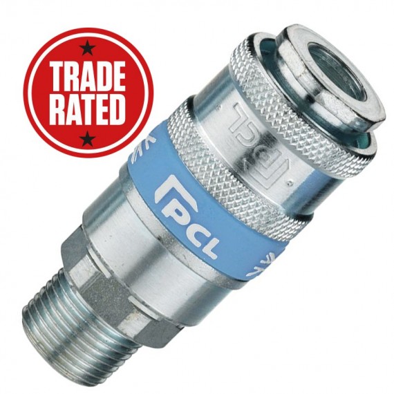 PCL Airflow (UK STYLE) 3/8" Male Thread Quick Coupling