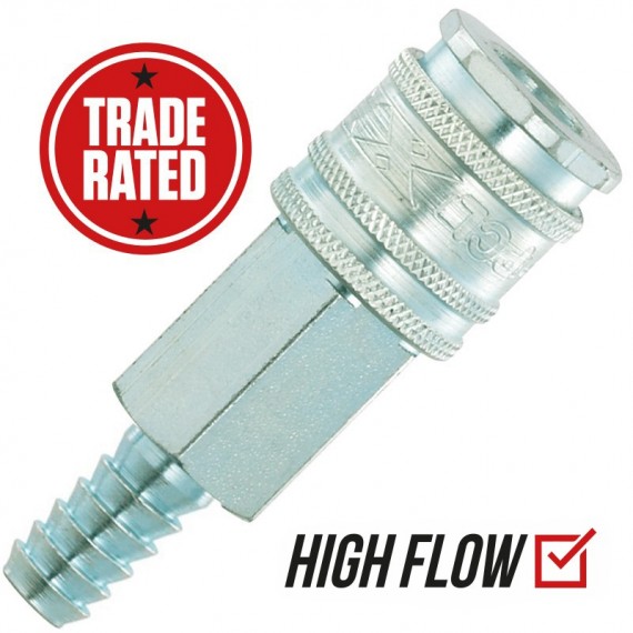 PCL XF (EURO) Coupling Socket 10mm / 3/8" Hose Barbed Tailpiece PCL XF (EURO) Coupling Socket 10mm / 3/8" Hose Barbed Tailpiece