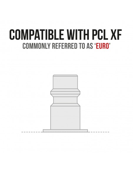 PCL XF (EURO) Coupling Socket 10mm / 3/8" Hose Barbed Tailpiece PCL XF (EURO) Coupling Socket 10mm / 3/8" Hose Barbed Tailpiece