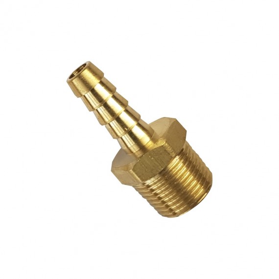 Barbed Hose tail 3/8" BSPT MALE x 5/16" 8mm ID