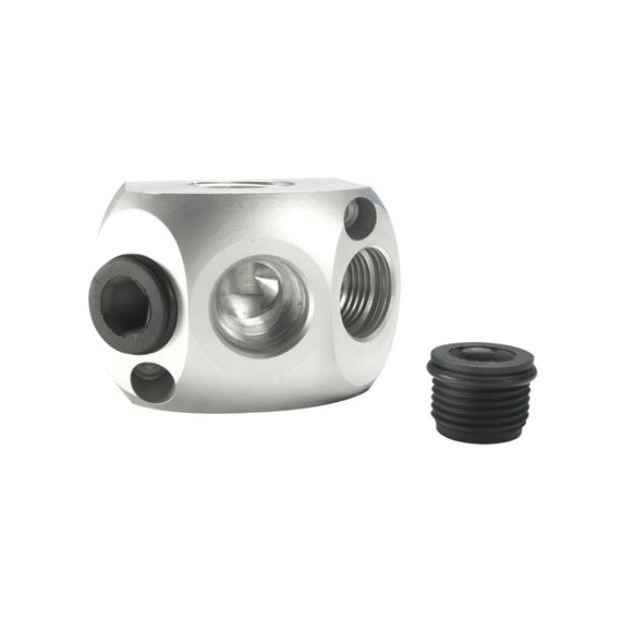 JG Aluminium Wall Box - 4 x 1/2" BSP