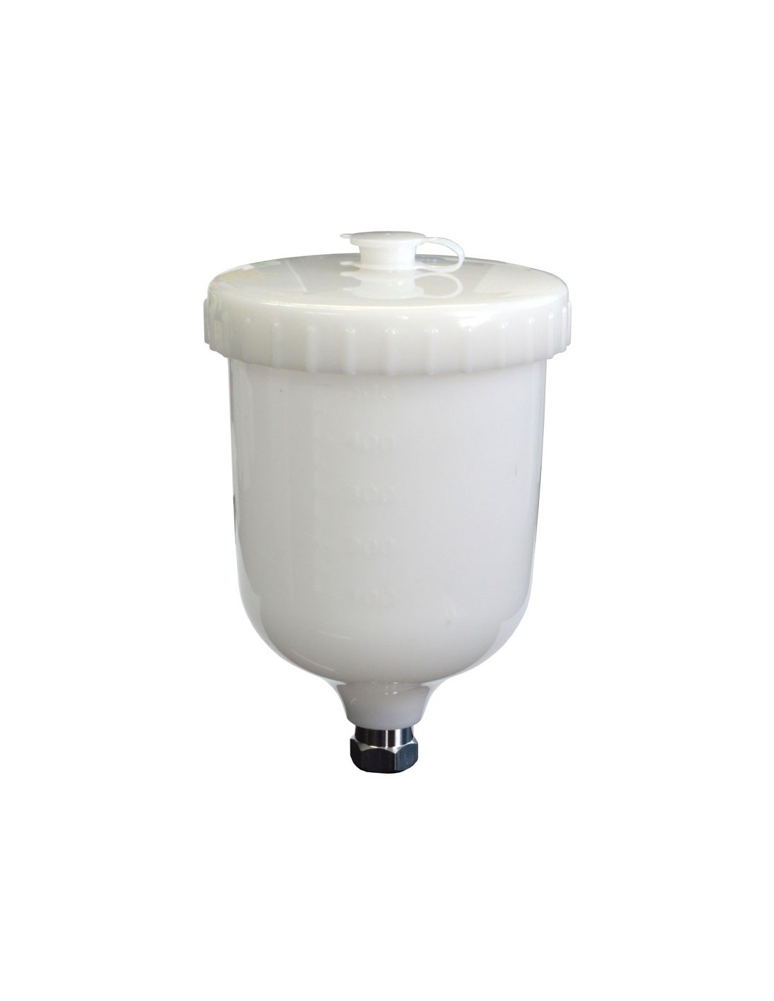 Mini Gravity Spray Gun Pot Female Thread , White, 125 ml