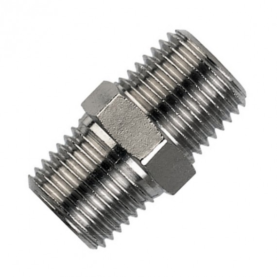 1/2" BSP EQUAL MALE STRAIGHT COUPLER NIPPLE