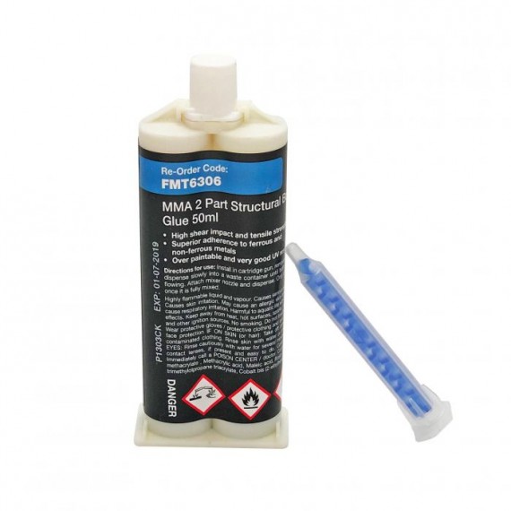 MMA 2 Part Structural Bonding Glue, 50ML Cartridge