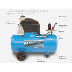 Nuair Direct Drive Air Compressor 2HP 24 Litre 2