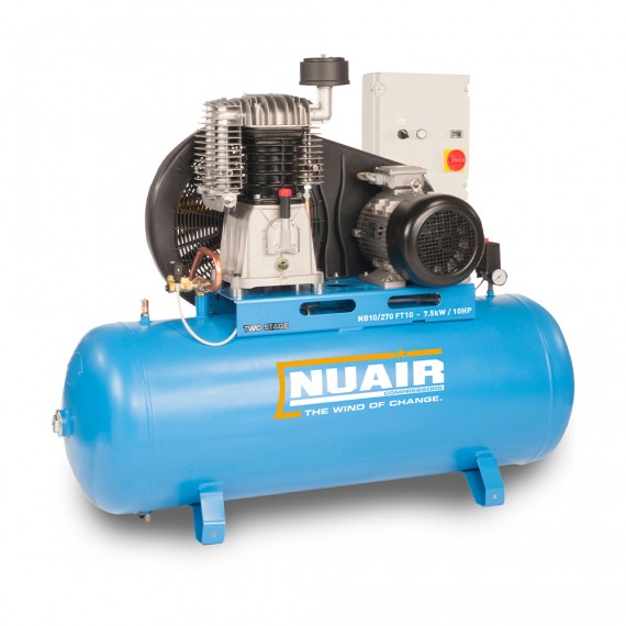 Nuair Belt Drive 10HP 270Litre 10Bar...
