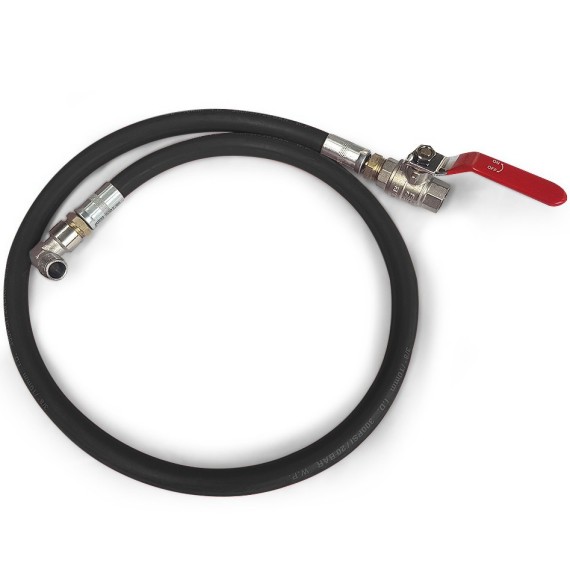 Quick Extended Condensate Drain for Compressor Tank